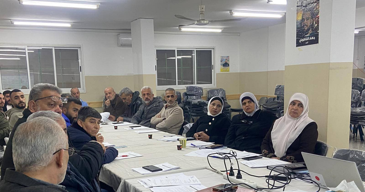 عقد الاجتماع الأول لمنتدى تحسين مخيم العين في نابلس